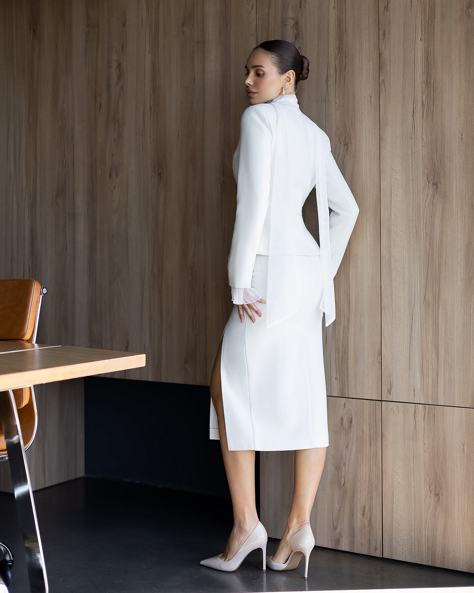 Women's Tweed Skirt Suit Set — Chanel-Inspired Jacket & Skirt