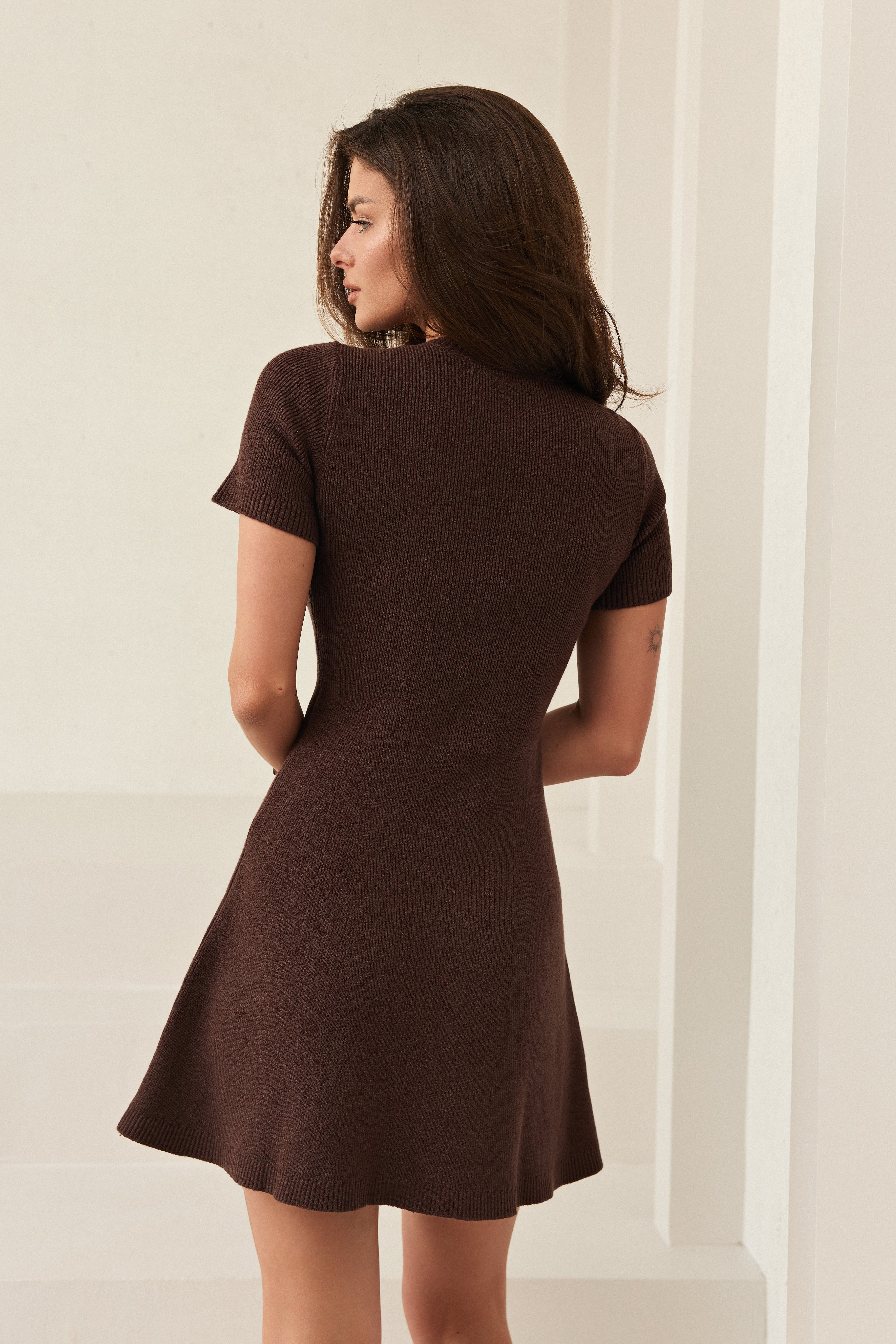 Basic Knit Mini Dress Lily – Soft Stretch Casual Fit