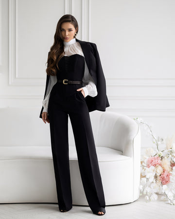 Women's Tailored Blazer - Versatile Suit Jacket for Work & Events