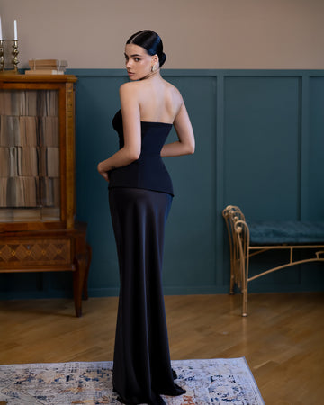 Premium Satin Suiting Maxi Skirt – Black, Cream, Mocha, Olive
