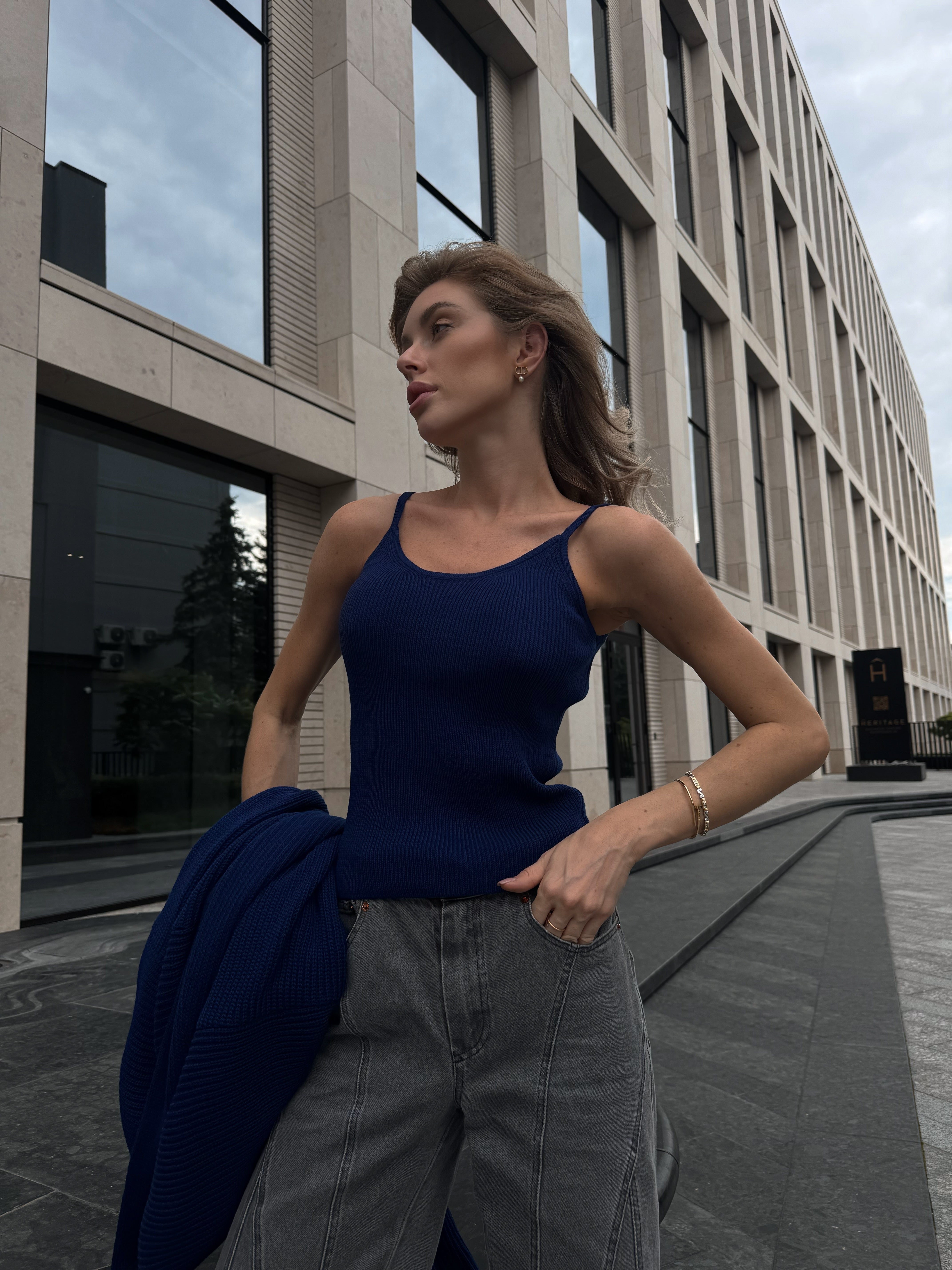 Cardigan “Kashtan” – Elongated Silhouette with Soft Structure