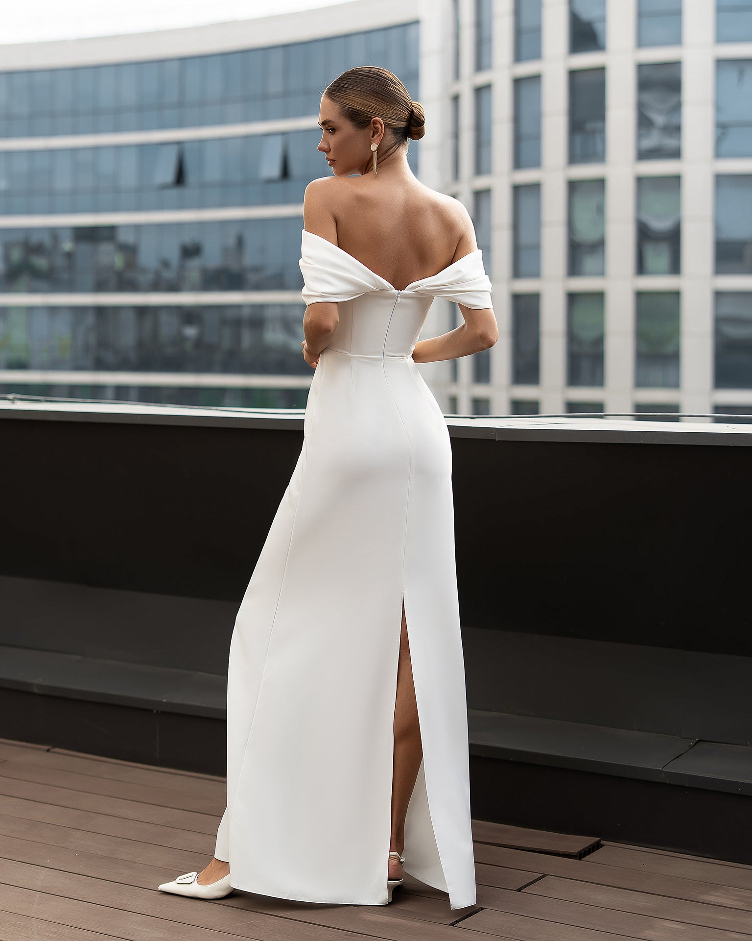Women’s Crepe Midi Dress with Satin Inserts – Available in 6 Colors