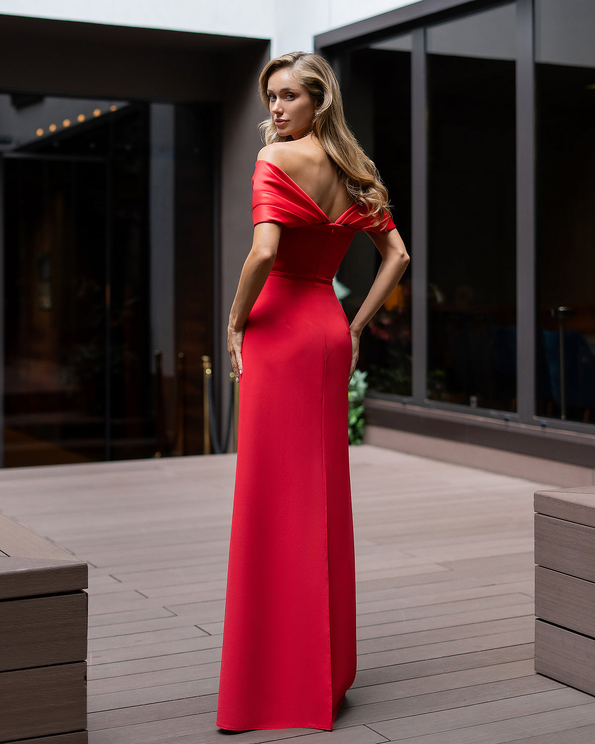Women’s Crepe Midi Dress with Satin Inserts – Available in 6 Colors