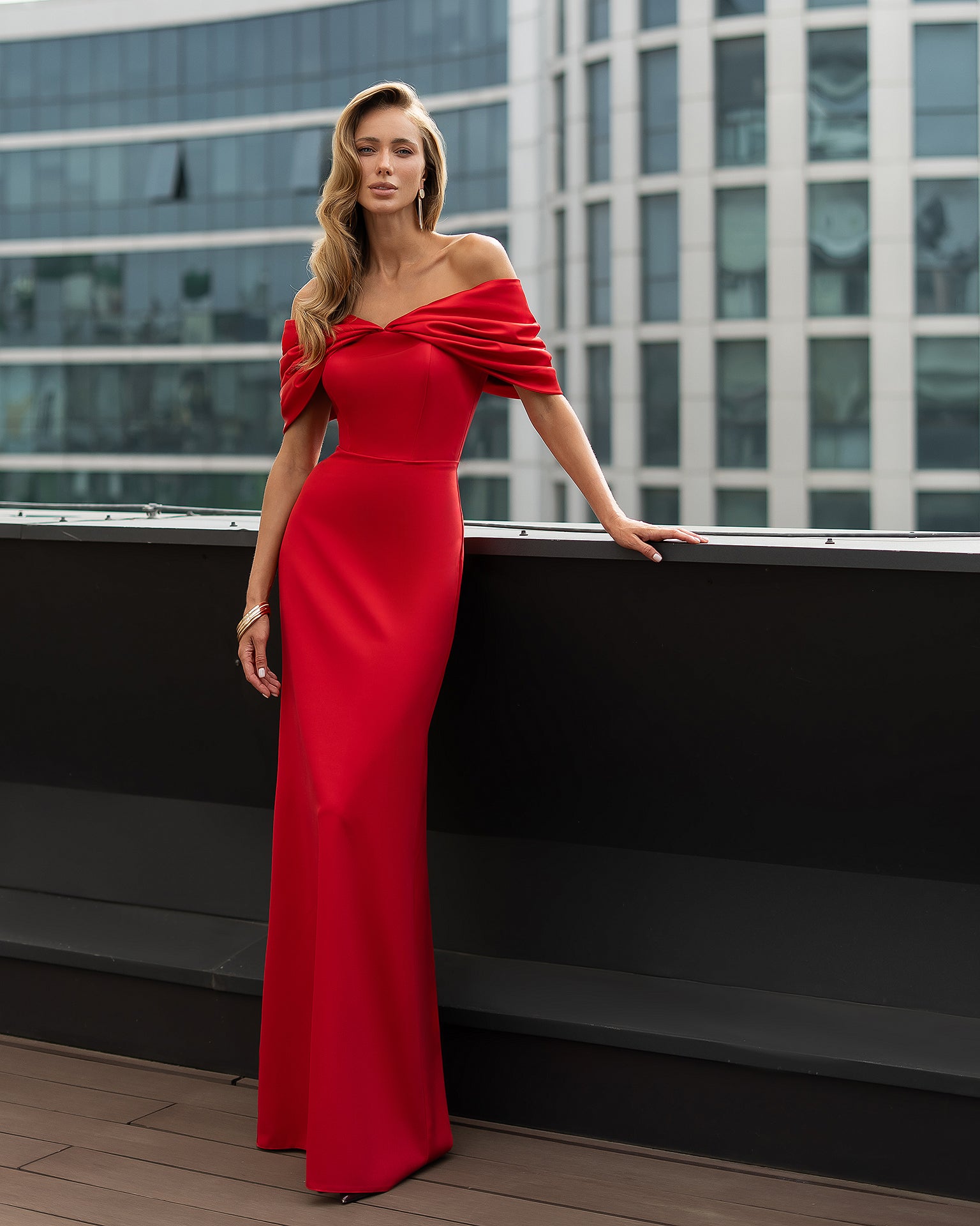 Women’s Crepe Midi Dress with Satin Inserts – Available in 6 Colors