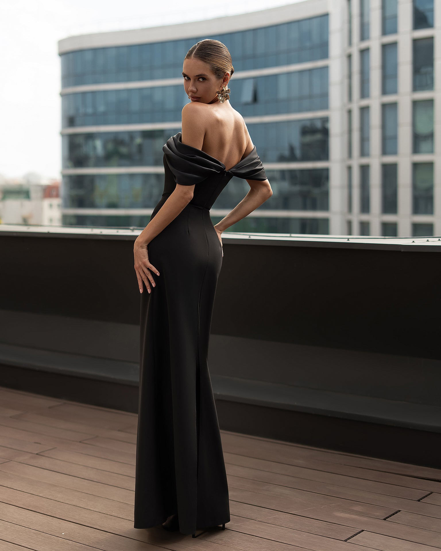 Women’s Crepe Midi Dress with Satin Inserts – Available in 6 Colors