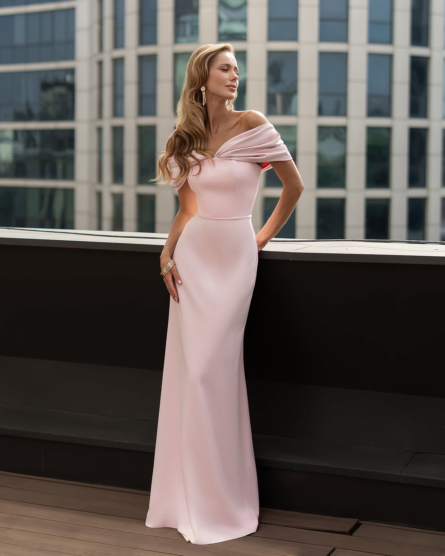 Women’s Crepe Midi Dress with Satin Inserts – Available in 6 Colors
