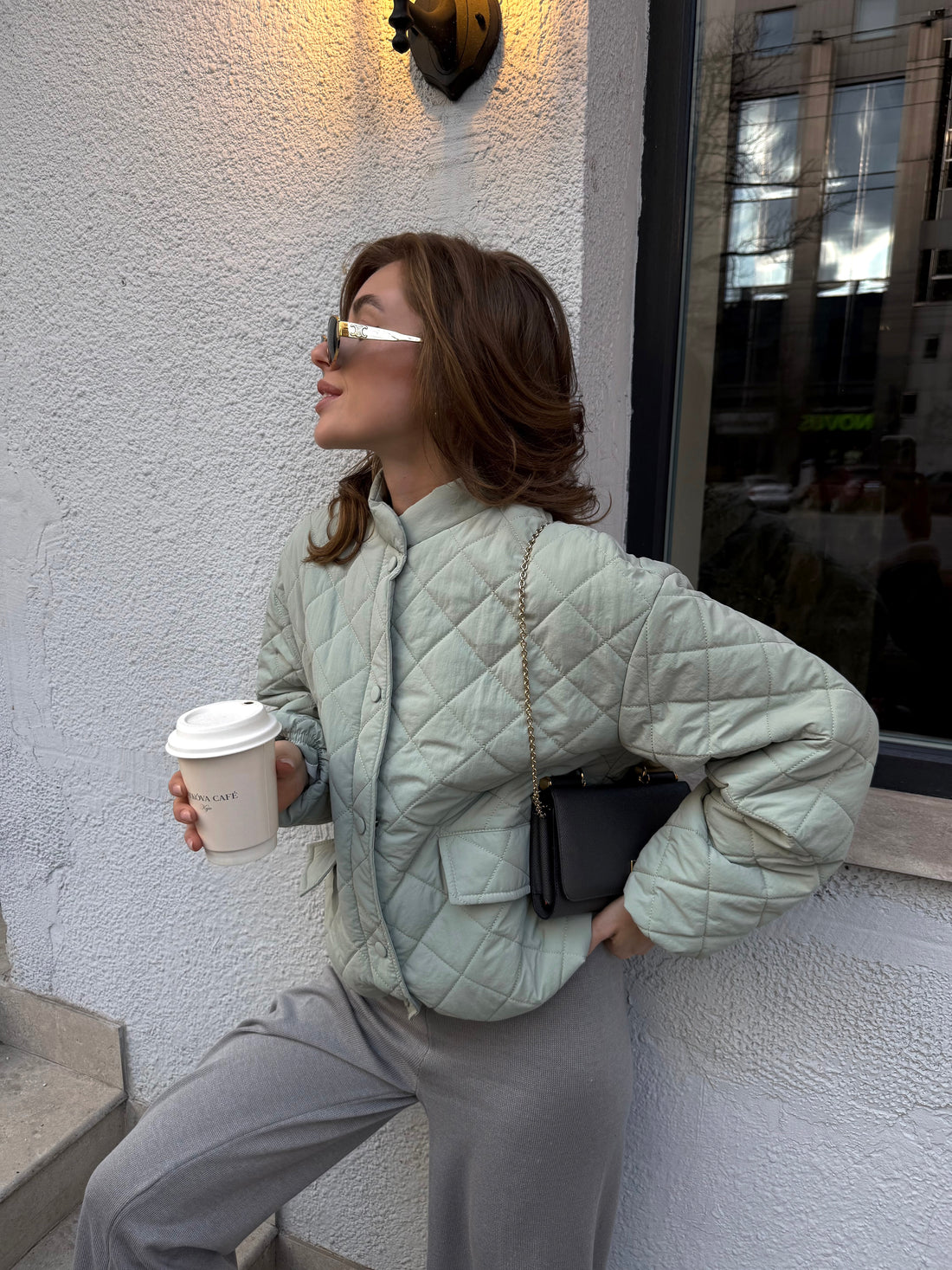 Aurora Quilted Jacket – Lightweight Mid-Season Puffer with Water-Repellent Fabric