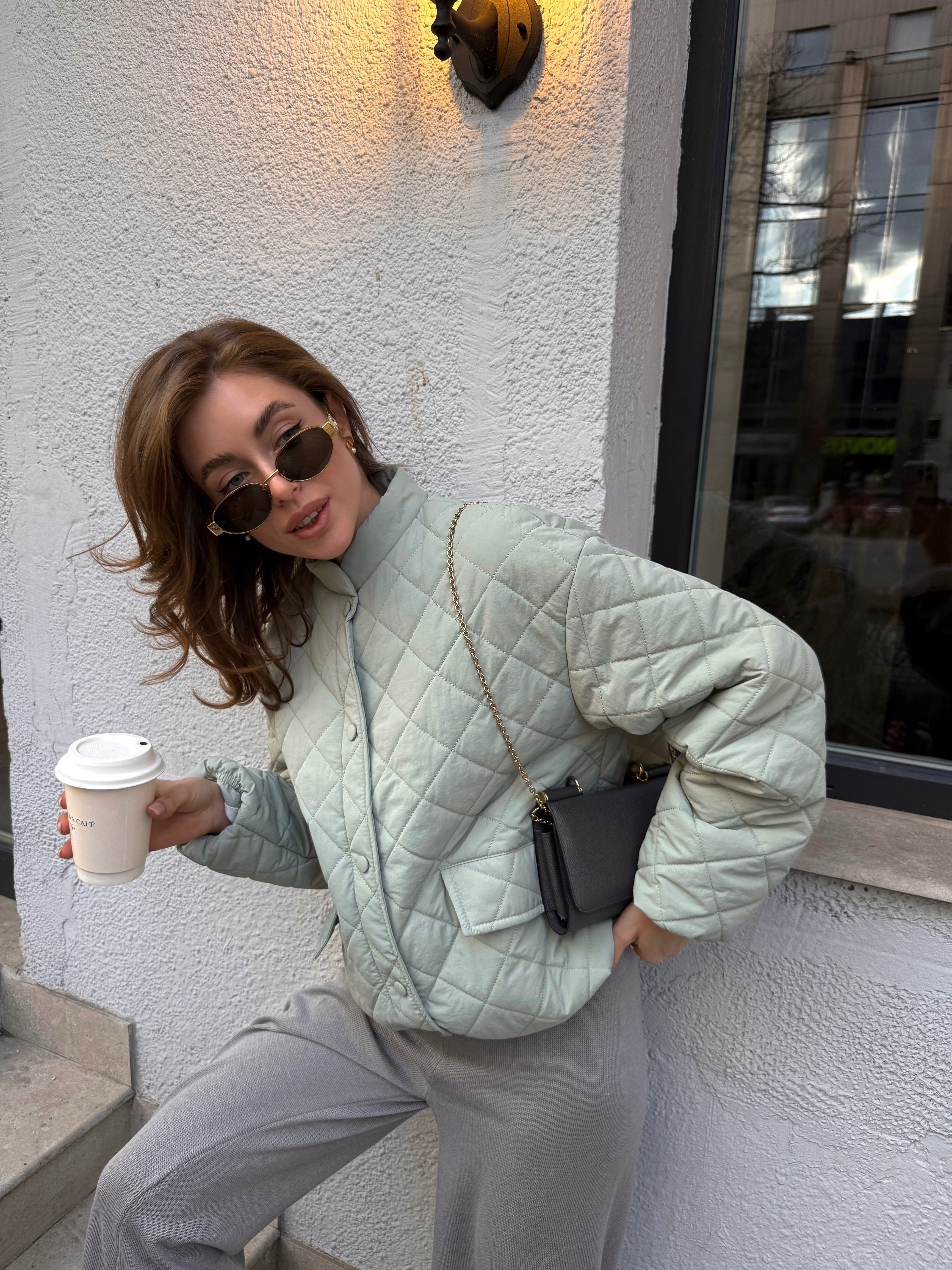 Aurora Quilted Jacket – Lightweight Mid-Season Puffer with Water-Repellent Fabric