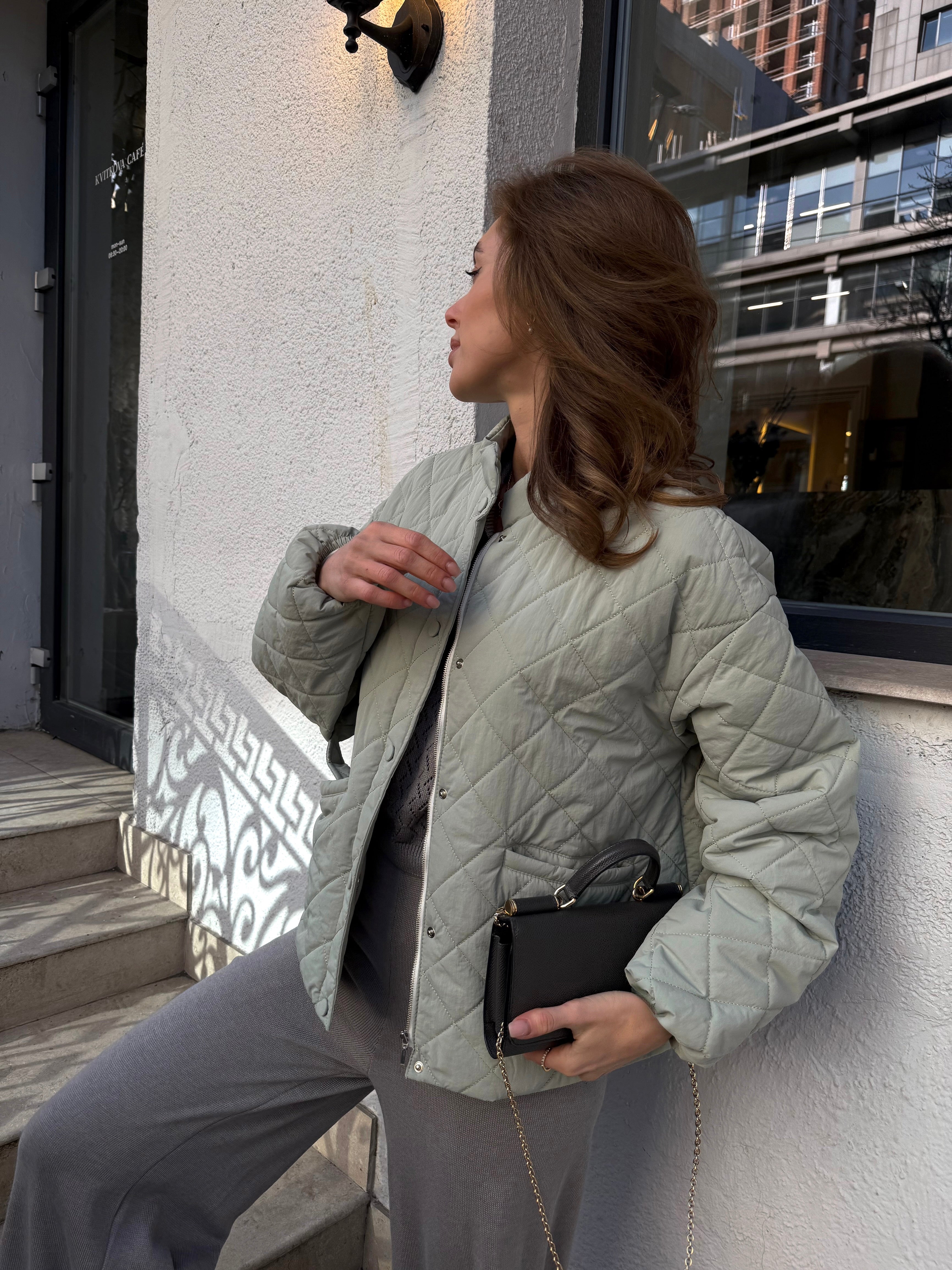 Aurora Quilted Jacket – Lightweight Mid-Season Puffer with Water-Repellent Fabric