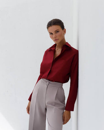 Women's Premium Crepe Tailored Trousers in Classic Neutrals