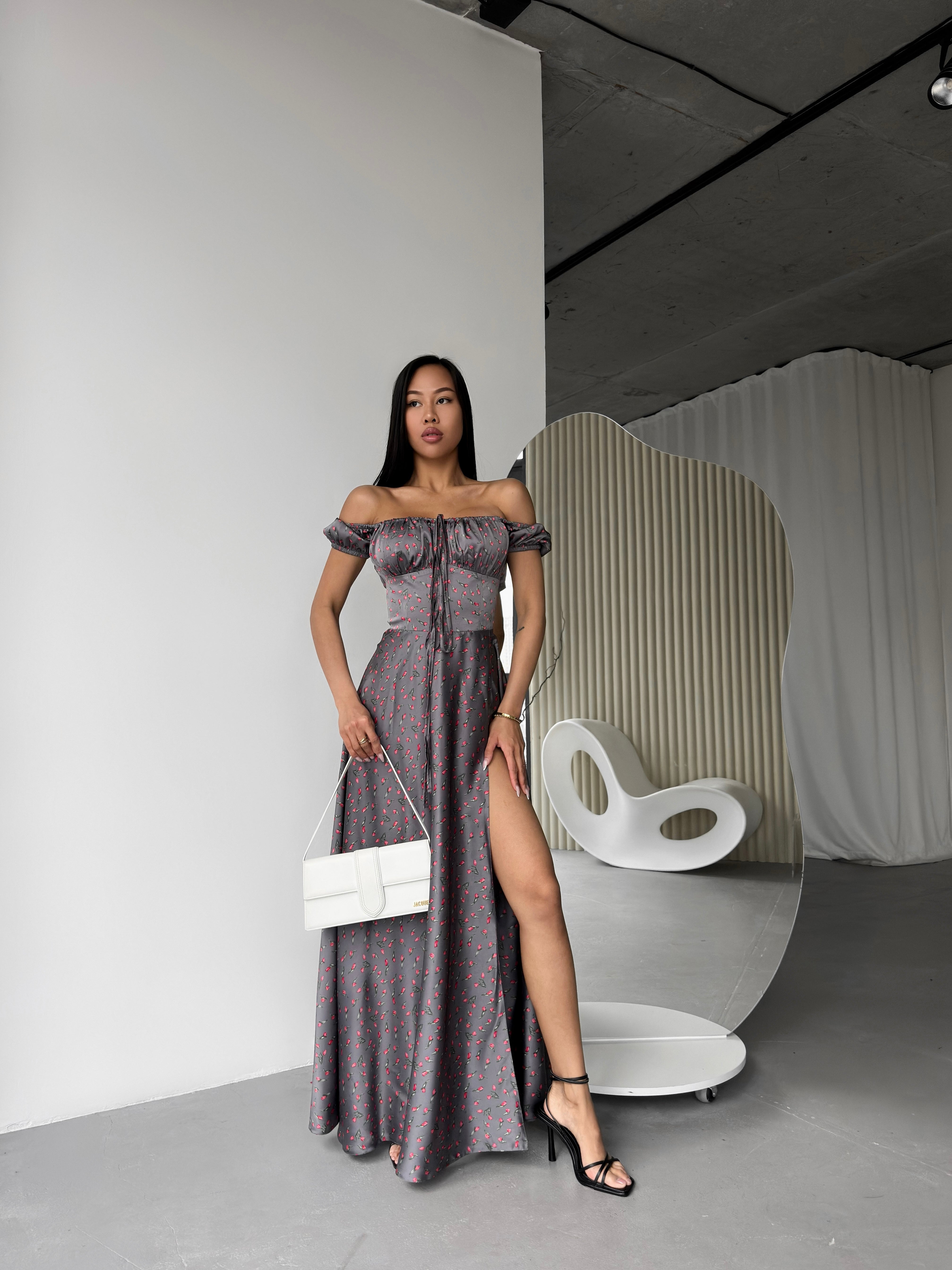 LOA Silk Dress – Effortless Elegance with a Bold Animal Touch