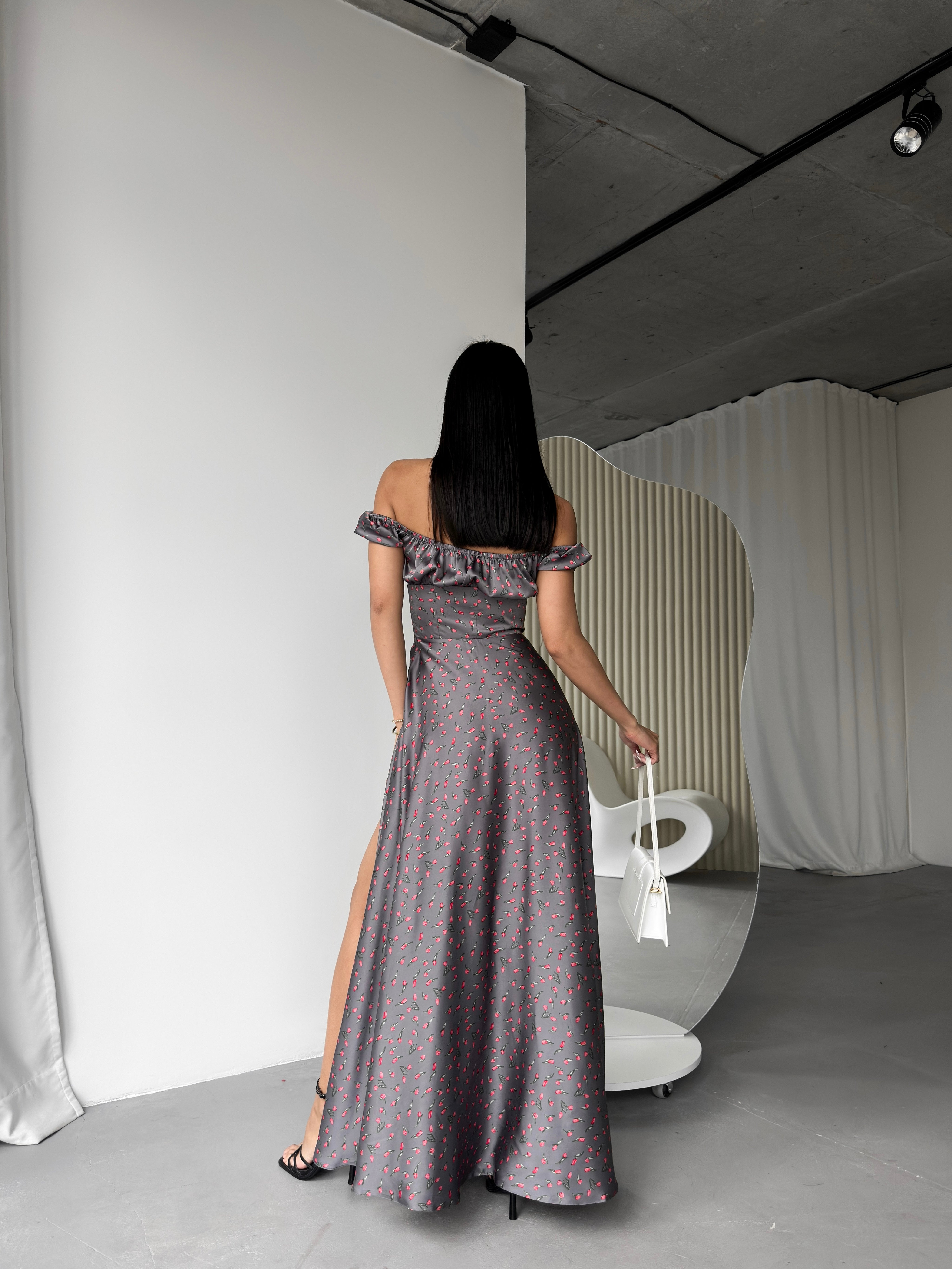 LOA Silk Dress – Effortless Elegance with a Bold Animal Touch