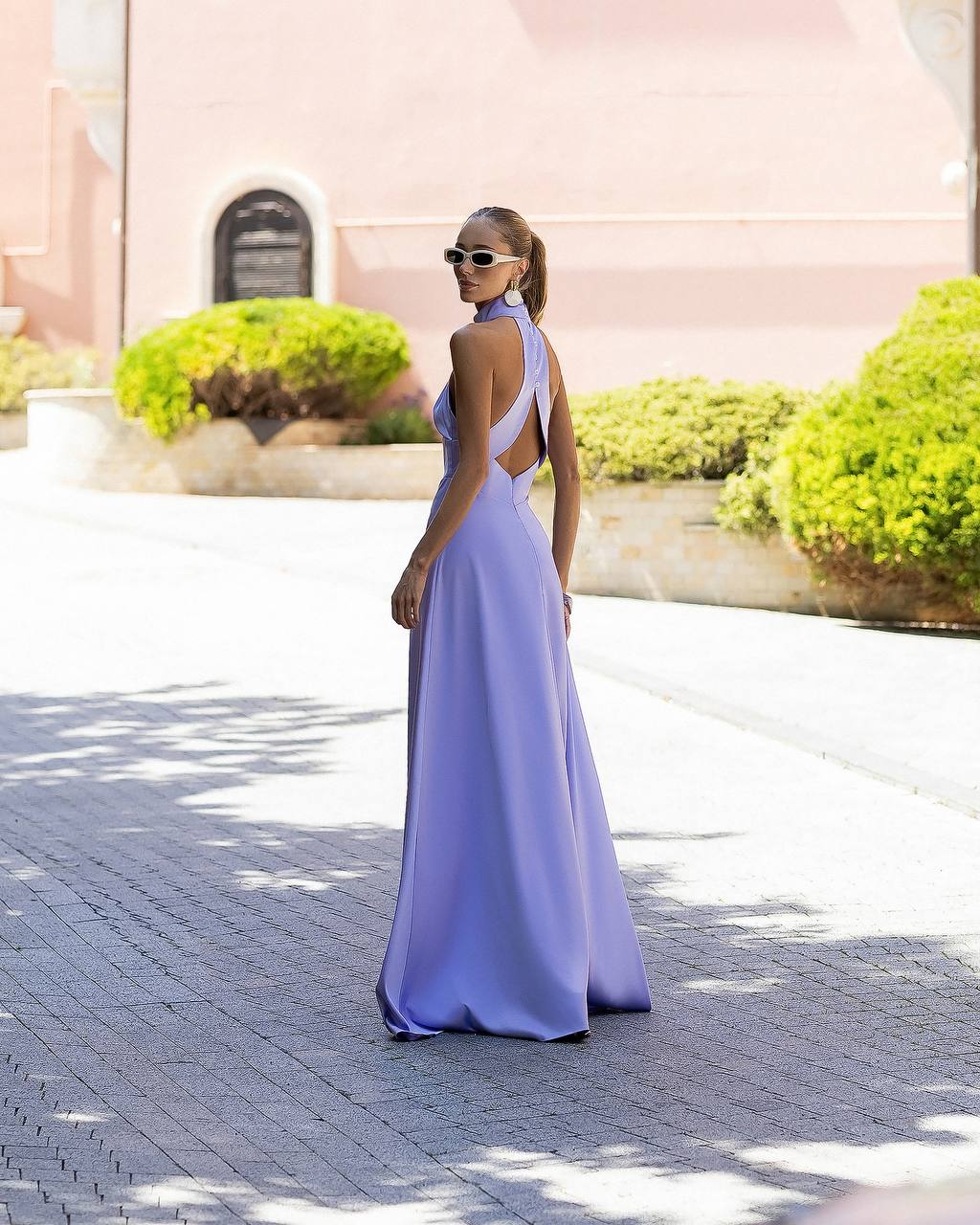 Women's Evening Dress in Premium Heavy-Weight Mango Satin