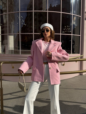 Elise Blazer Coat – Structured Cashmere Jacket for Effortless Smart Looks