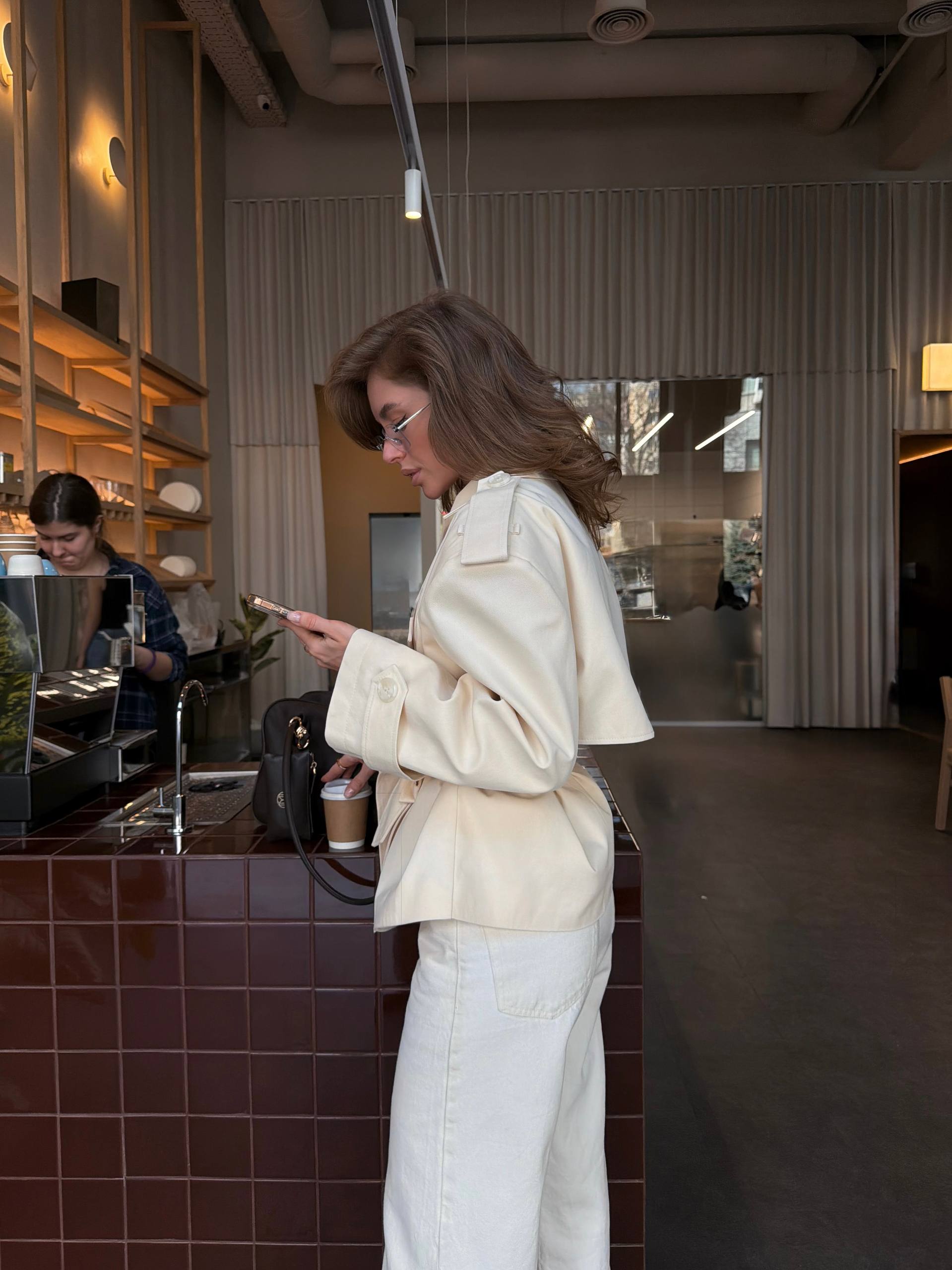 Lightweight Cropped Trench Coat – Stylish Women’s Jacket