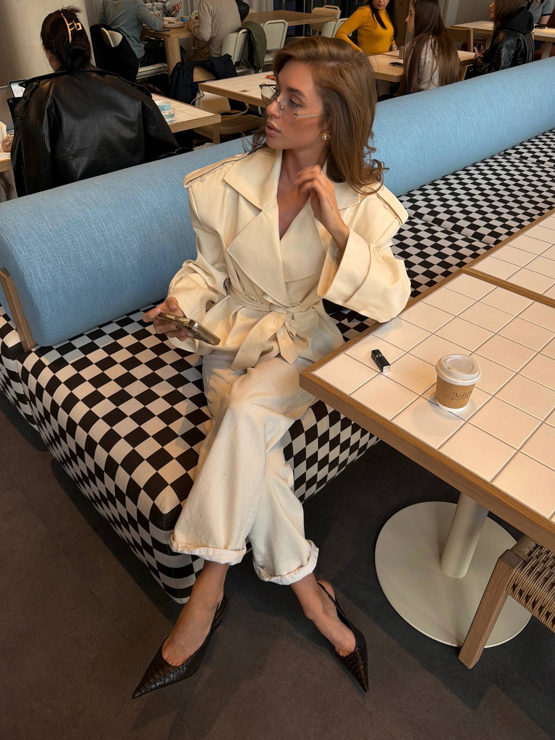 Lightweight Cropped Trench Coat – Stylish Women’s Jacket