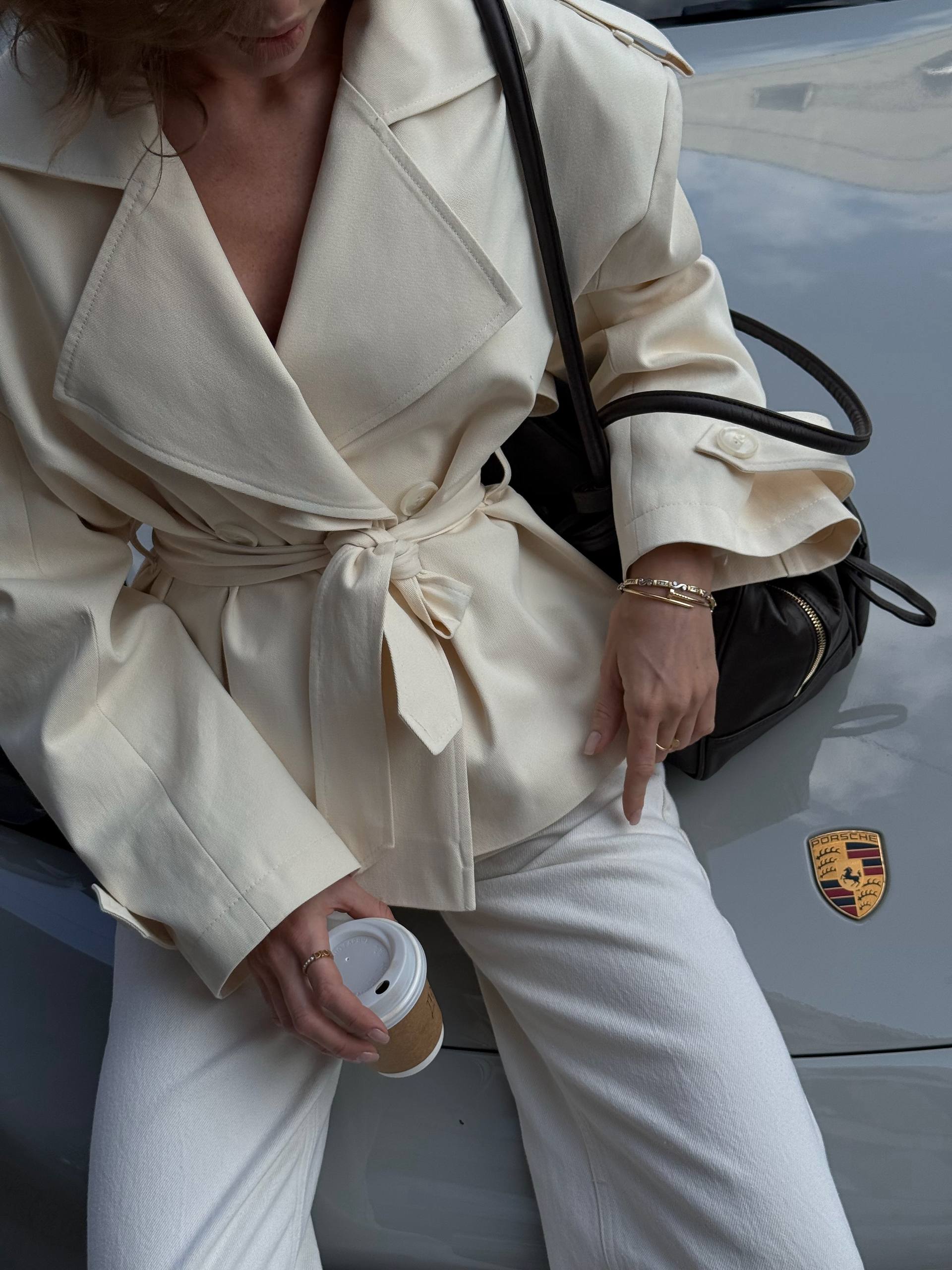 Lightweight Cropped Trench Coat – Stylish Women’s Jacket