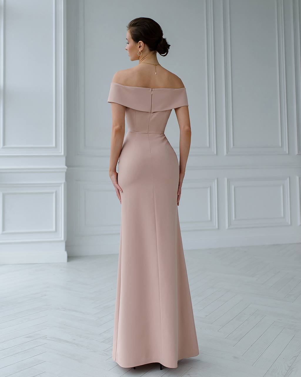 Elegant Women's Dress in Premium Fabric, Classic Evening Style