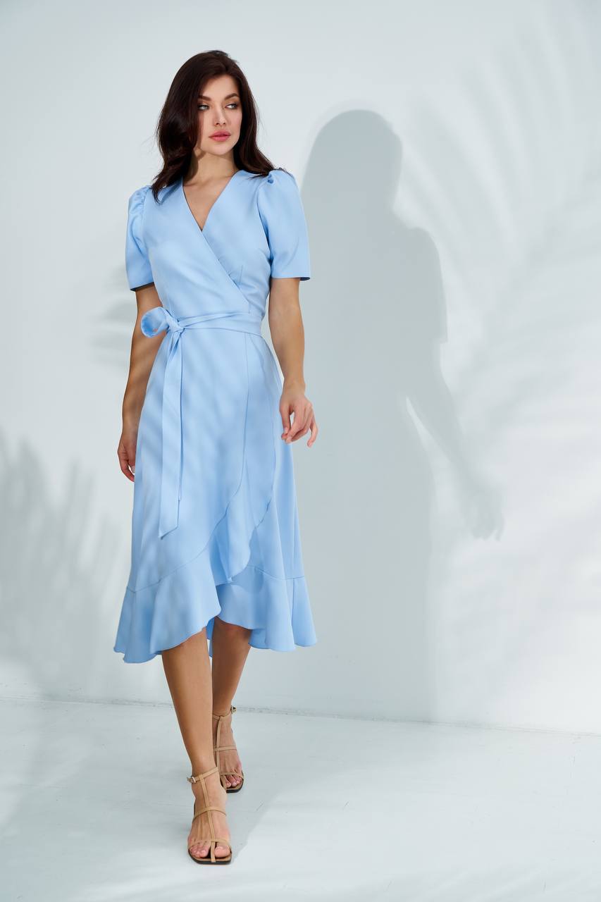 Elegant Maxi Dress in Premium-Grade Twill, Tailored Fit