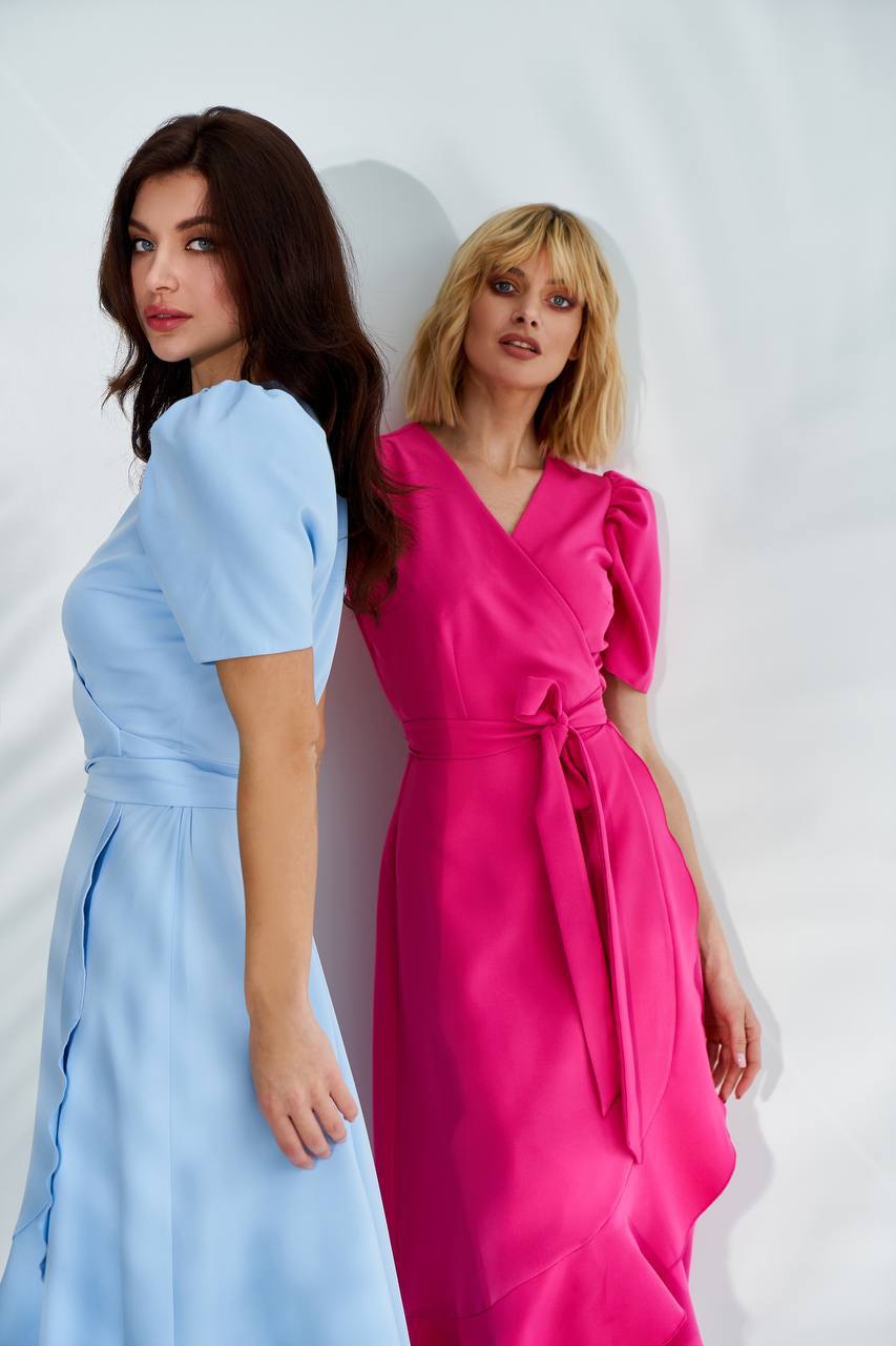 Elegant Maxi Dress in Premium-Grade Twill, Tailored Fit