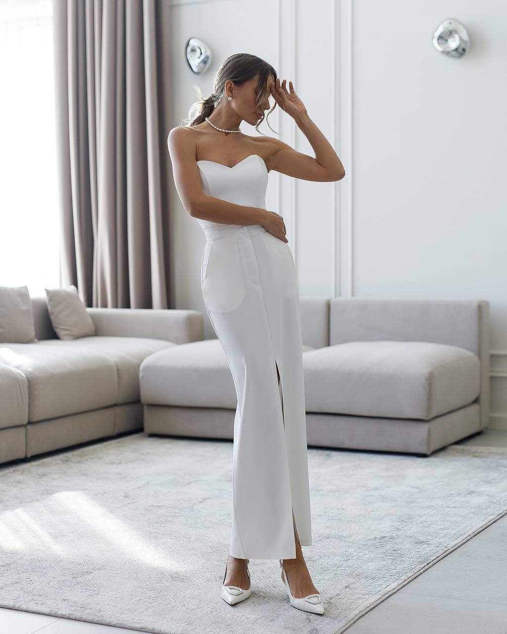 Elegant Evening Royal Mango Satin Structured Fit Corset