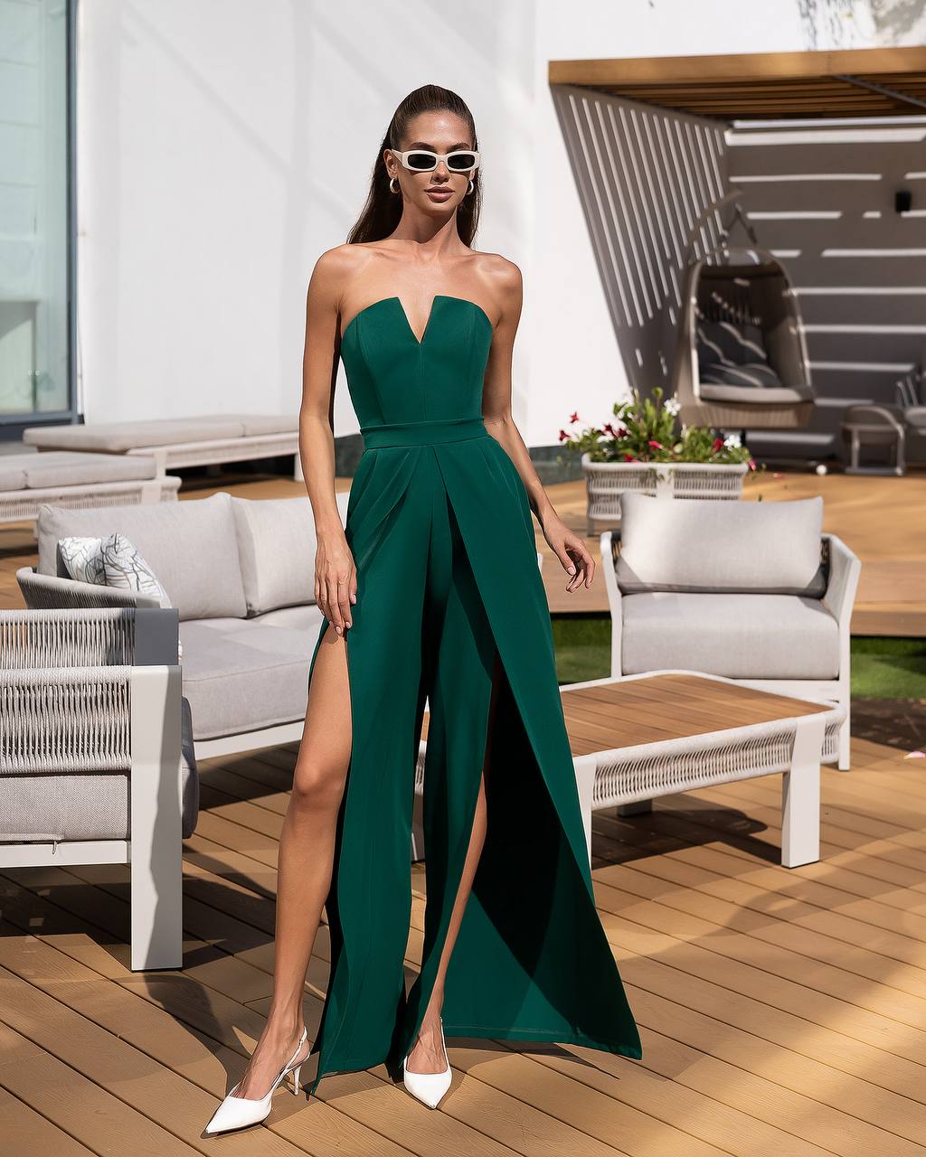 Elegant Tailored Fit in Premium Fabric Women's Jumpsuit