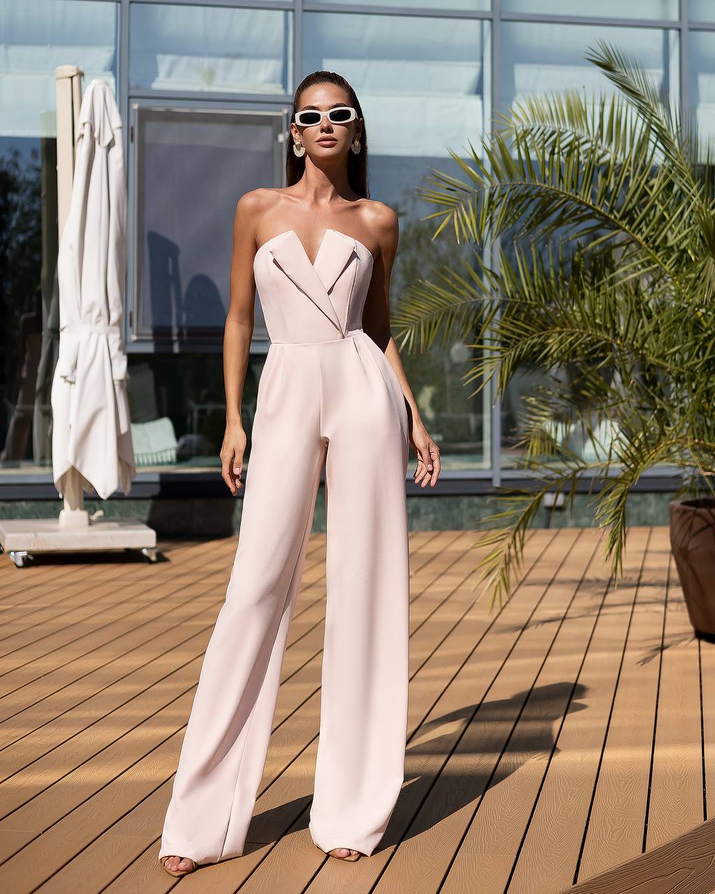 Elegant Tailored Fit in Premium Fabric Women's Jumpsuit