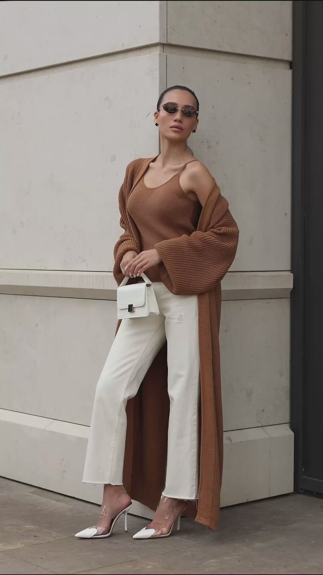 Cardigan “Kashtan” – Elongated Silhouette with Soft Structure