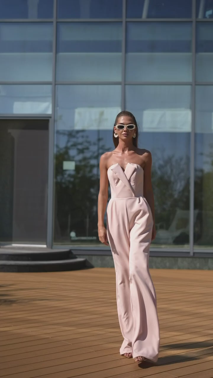 Elegant Tailored Fit in Premium Fabric Women's Jumpsuit