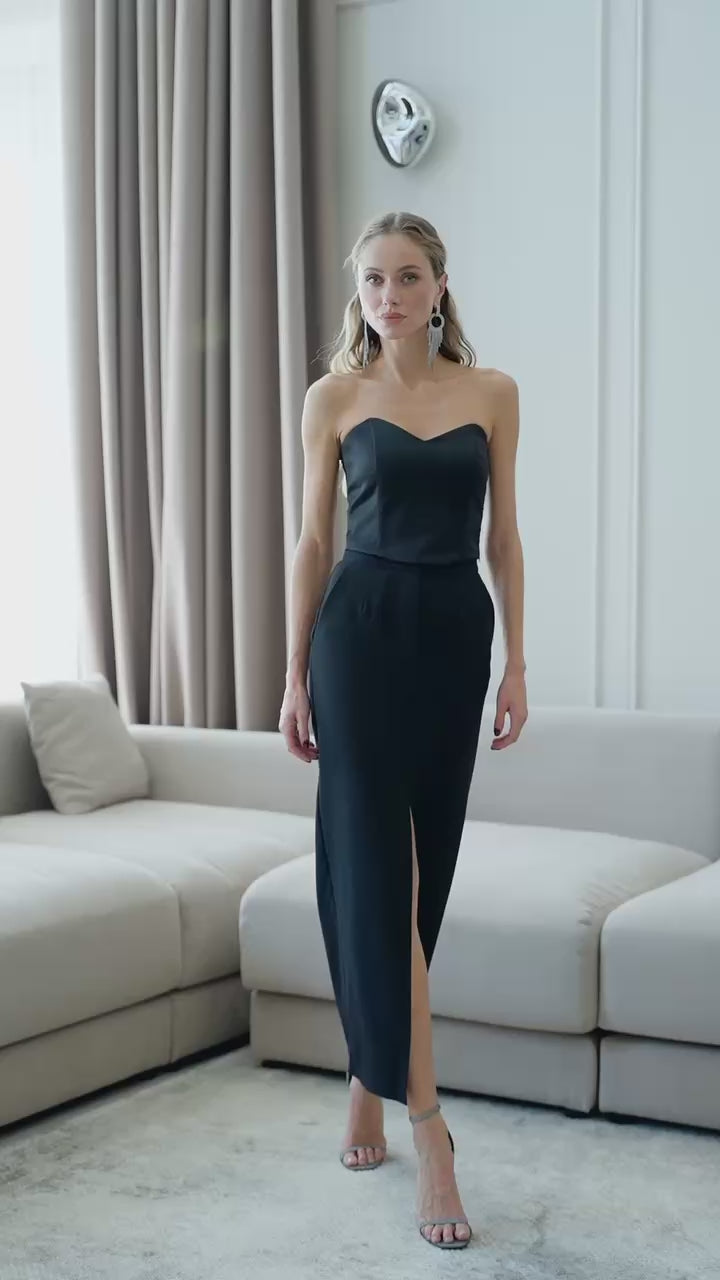 Elegant Evening Royal Mango Satin Structured Fit Corset